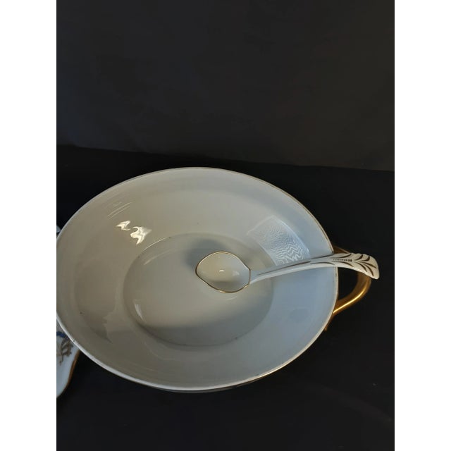 Ceramic Large Vintage Kpm Tureen With Ladel For Sale - Image 7 of 10