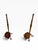 Brown 1940s Tripod Plant Stand Tables- a Pair For Sale - Image 8 of 14