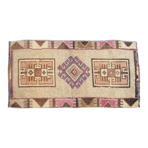 1950s Turkish Handmade Decorative Rug