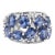 Natural Blue Sapphire 5.75cts & Diamond 0.38cts Ring in 18k Gold For Sale