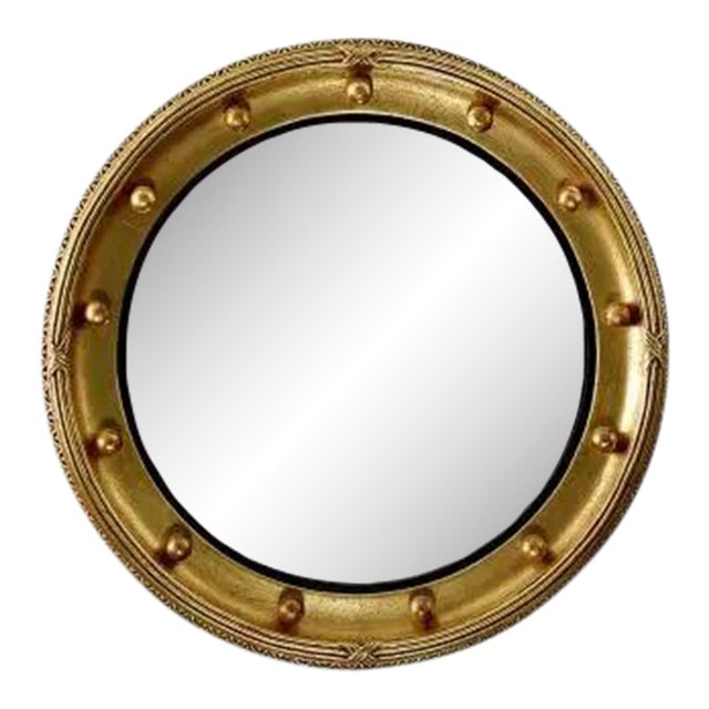 Friedman Brothers Bayshore Mirror in Classic Gold - 36" For Sale
