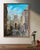 The painting "City Hall" captures the grandeur and elegance of an urban cityscape, with the central focus being a majestic...