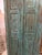 Mid-Century Modern Antique Indian Carved Armoire | Turquoise Cabinet With Brass Stud Accents 80 For Sale - Image 3 of 7