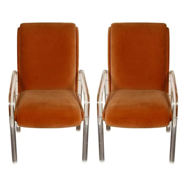 Leon Frost Signed Lucite Armchairs - a Pair For Sale In New York - Image 6 of 6