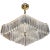 Sophisticated Pagoda Style, Camer Crystal Chandelier with Brass Fittings For Sale - Image 9 of 9