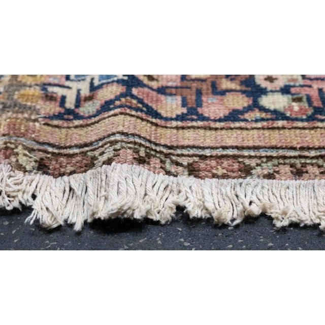 Brown Antique Malayer Shabby Chic Rug 5'9'' X 12'9'' For Sale - Image 8 of 12