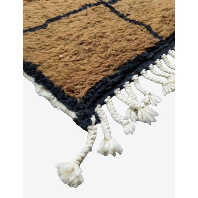 2020s Brown Grid Moroccan Rug - 9.8 X 7 Ft For Sale - Image 5 of 9
