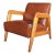 Mid 20th Century Lounge Armchair Attributed to Russel Wright for Thonet For Sale
