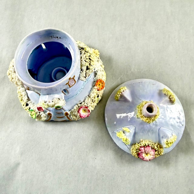 Staffordshire Lavender Cottage Pastille Burner For Sale - Image 11 of 13