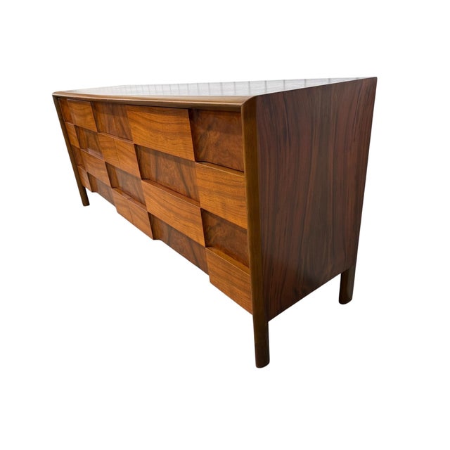Mid-Century Modern Mid-Century Swedish Modern Edmond Spence Brutalust 8-Drawer Dresser For Sale - Image 3 of 13