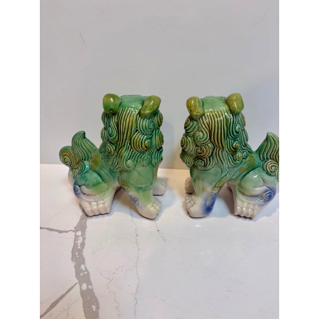 Vintage Chinoiserie Foo Dogs - A Pair For Sale - Image 10 of 12