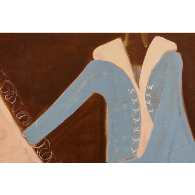 Man on Horseback Oil Painting, Large Equestrian Portrait Painting 170 X 210 Cm For Sale - Image 6 of 11