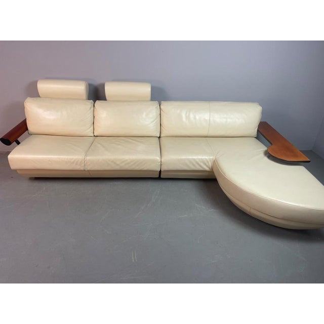A truly magnificent and highly distinctive Italian vintage sofa by Frighetto Industrie, distinguished by its generous...