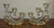 Hollywood Regency 1930s Cambridge Glass Valencia Etched & Gilt 3-Light Candelabra – Pair For Sale - Image 3 of 17