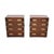 A smart and extremely well made pair of antique military campaign bachelor chest of drawers. They were made in England,...