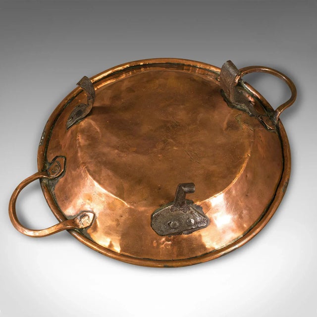 1750s Antique Georgian English Copper Cooking Dish For Sale - Image 9 of 12