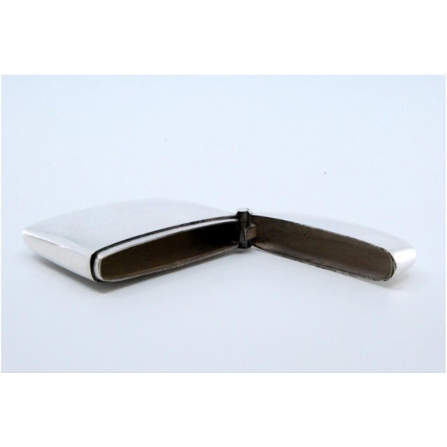 Square Silver Matchbox with Sandpaper Base For Sale - Image 9 of 11