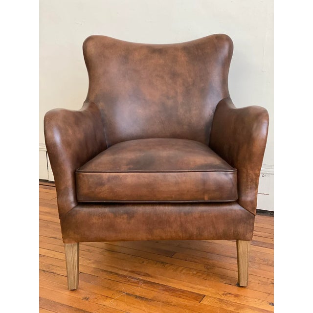 Timothy Oulton “Coffee Leather” Side Chair For Sale - Image 11 of 13