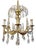Empire Neo-Classical Style Crystal Chandelier, 1950s For Sale