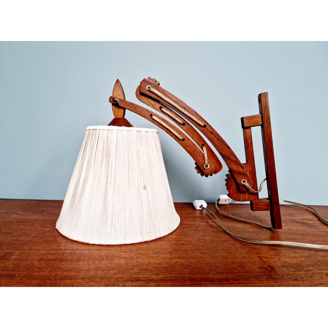 Scandinavian Teak Scissor Wall Light, 1960s For Sale - Image 13 of 16