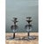 Vintage Cobra Form Metal Candle Holders For Sale - Image 4 of 12