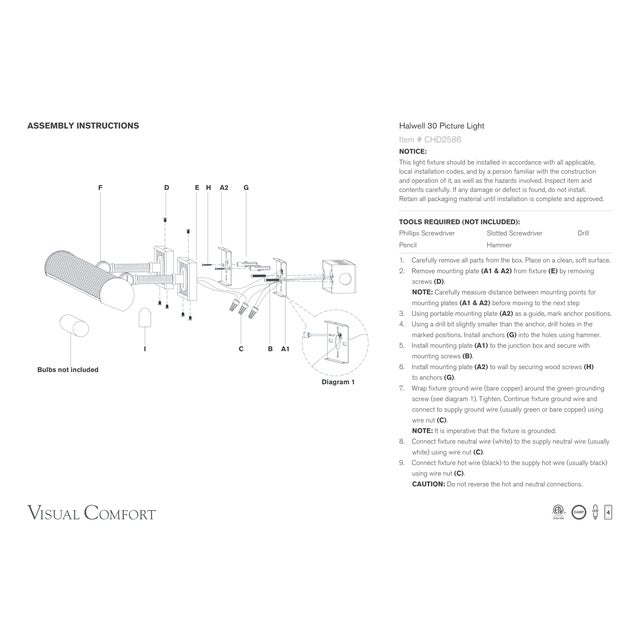 Visual Comfort Chapman & Myers for Visual Comfort Signature Halwell 30" Picture Light in Bronze and Natural Woven Rattan For Sale - Image 4 of 5