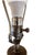 Vintage Mid-Century Jade Column Table Lamp With Cream Lampshade For Sale - Image 14 of 15