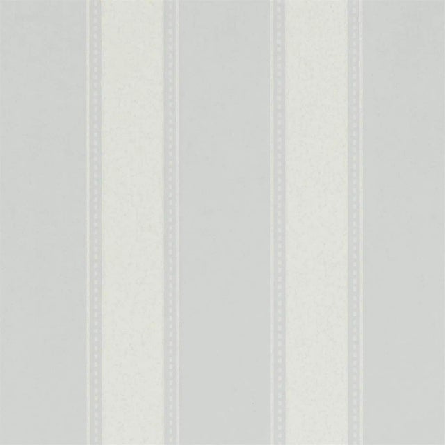 Sanderson Sonning Stripe Wallpaper in Powder Blue For Sale