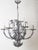 Art Nouveau Handcrafted Metal Silver Wire Chandelier, Italy, 1970s For Sale - Image 12 of 18