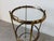 1970’s Maison Jansen Style Italian Hollywood Regency Brass & Glass Three-Tier Rolling Bar Cart With Removable Trays For Sale - Image 10 of 12