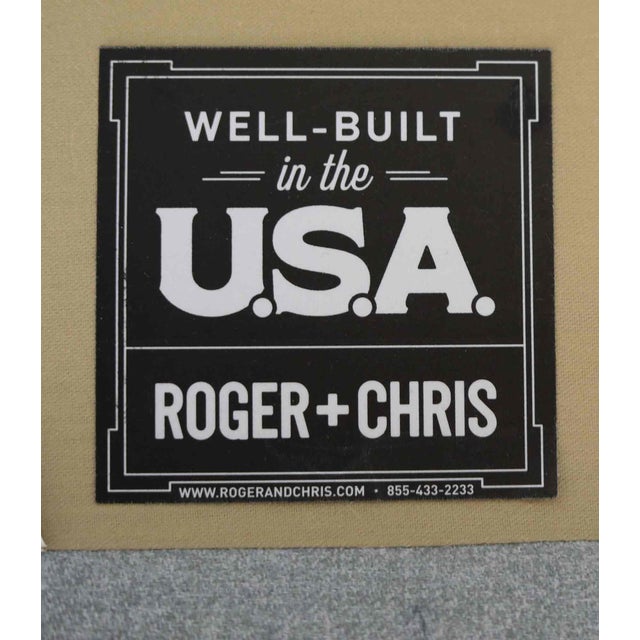 'Roger & Chris' Sofa - Vintage Gray Wool Felt For Sale In Providence - Image 6 of 9