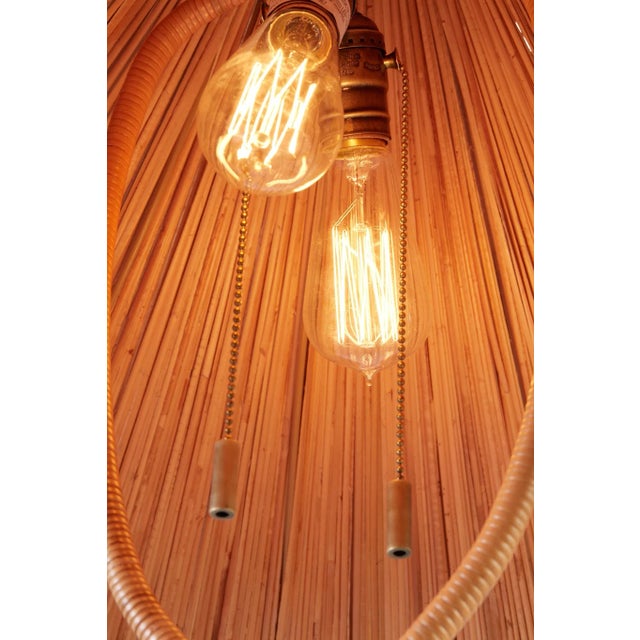 2020s French Delphine Rattan Floor Lamp For Sale - Image 5 of 8