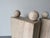 Beige On Hold // 1980’s Postmodern Italian Geometric Travertine Dining Table Base - A Pair For Sale - Image 8 of 16