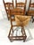 Rustic Oak Razor High Back Dining Chairs, 1960s, Set of 6 For Sale - Image 16 of 18