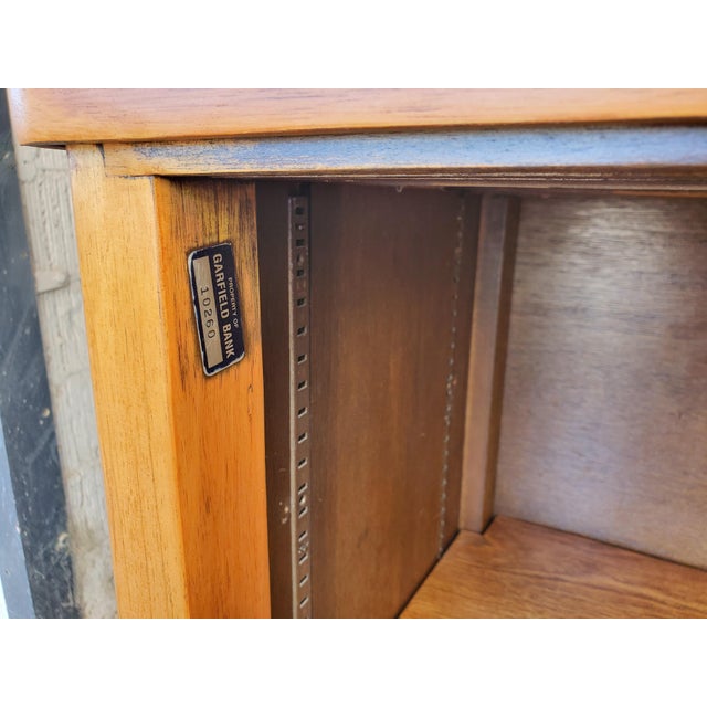 1970s Vintage Walnut Credenza For Sale - Image 5 of 16