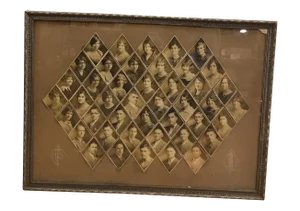 1928 Ottoville High School Class Photo, Framed