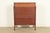 Antique French Regency Louis XVI Burled Walnut Highboy Dresser by Simmons Furniture, Circa 1930s For Sale - Image 13 of 14