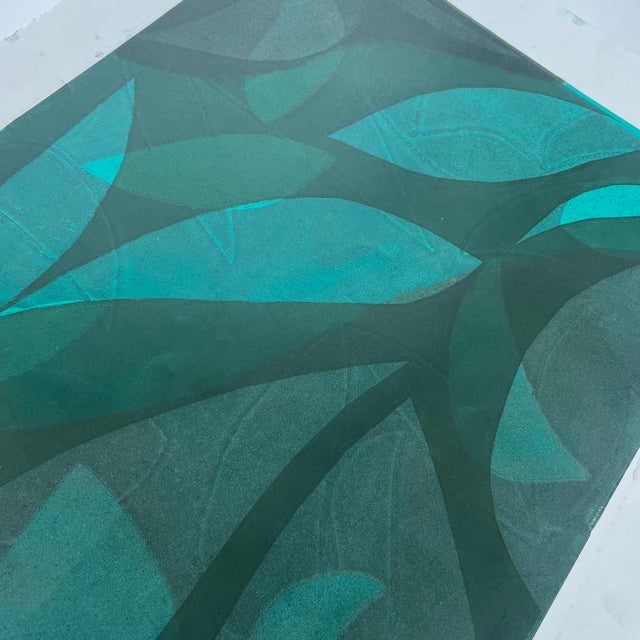 Original Abstract Botanical Layered Monotype Artwork “Brazil I”, Unframed For Sale - Image 4 of 5