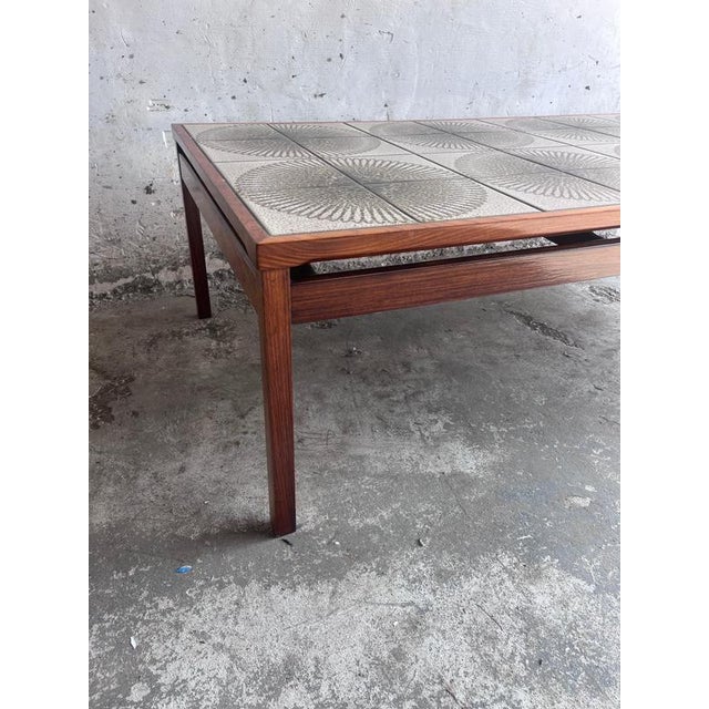 1970s Danish Ceramic Tile Coffee Table, Denmark, 1970s For Sale - Image 5 of 11