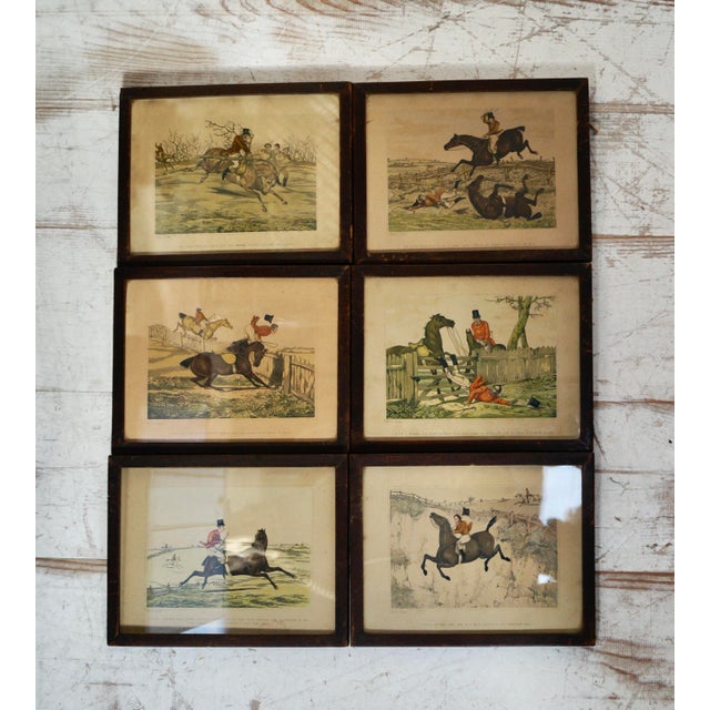 Henry Alken, Hunting Scenes, Chromolithograph Prints, 1820, Set of 6 For Sale - Image 7 of 14