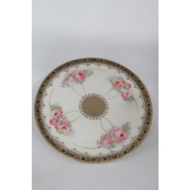 Moschendorf Bavaria Porcelain 5 Pc Set Bread Butter Dessert Serving Plates 4500b For Sale - Image 12 of 13
