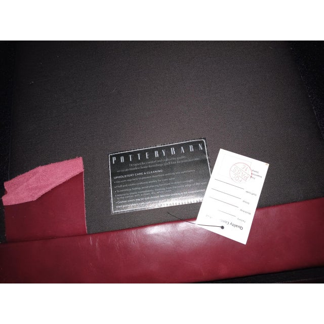 Traditional Luxurious Classic Wingback Chesterfield Leather Recliner by Pottery Barn For Sale - Image 3 of 8