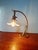 Copper Art Nouveau Table Lamp in Bronze and Brass with Opalescent Glass Shade, France, 1900s For Sale - Image 8 of 14