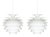 Vintage Pendant Lamps by Bent Karlby for Lyfa, Denmark, 1970s, Set of 2 For Sale