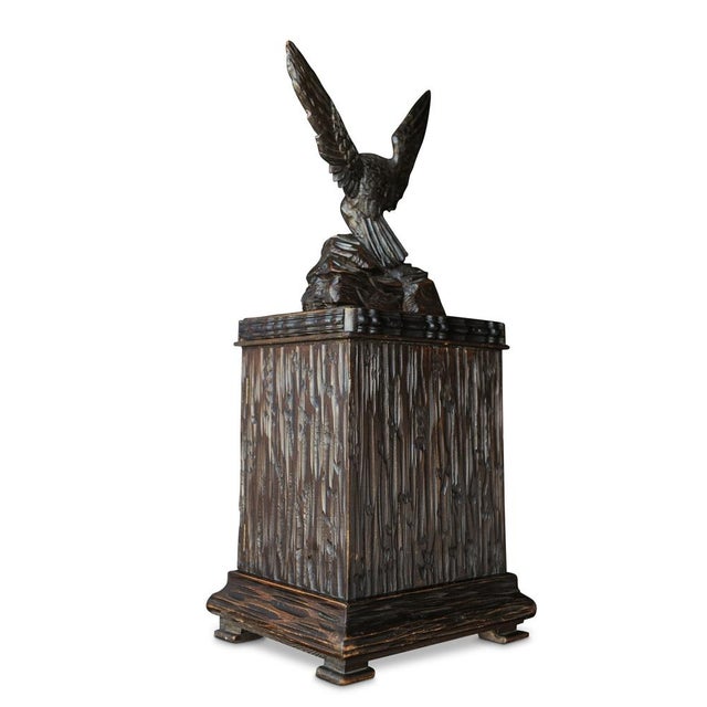 19th Century Black Forest Hand Carved Humidor For Sale - Image 10 of 12