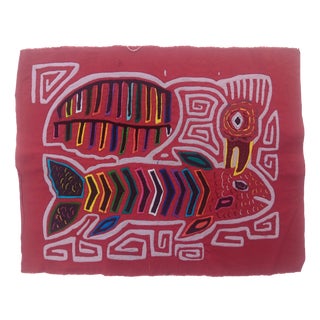 Mola Fabric by Cuna Indians from San Blas Island, Panama, 1970s For Sale