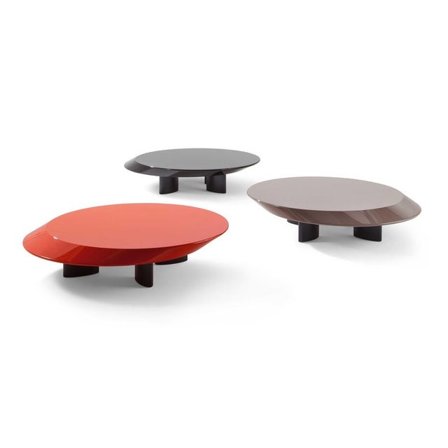 Charlotte perriand set of three accordo table for cassina a legendary design table with bold, sculptural proportions,...