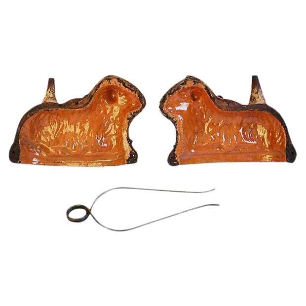 Antique 19th CenturyFrench Alsatian Lamb Cake Mold For Sale