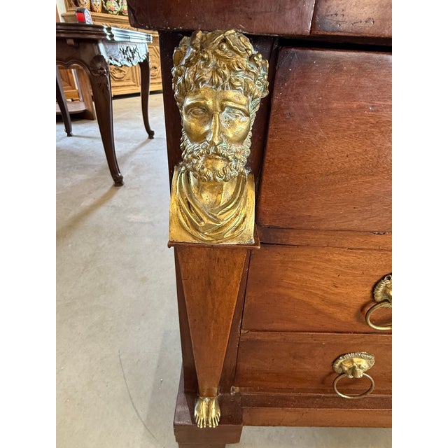 French 18th Century French Empire Marble Top Chest of Drawer / Commodes For Sale - Image 3 of 11