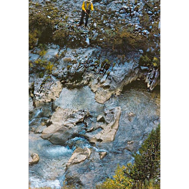 Sports Fishing In Wyoming by Toni Frissell A sports fisherman casting, Wyoming, USA, 1960. (Photo by Toni Frissell) 16x12"...